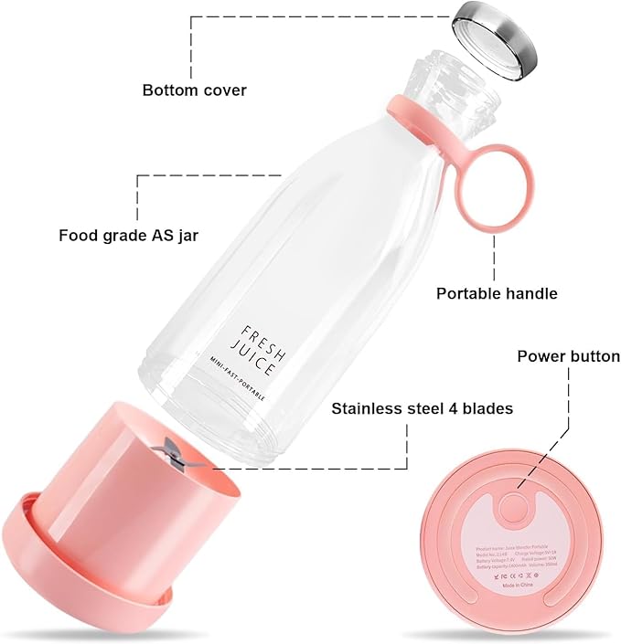 Portable Electric USB Bottle Juicer Blender